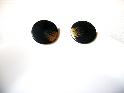 Vintage Black Gold Earrings 73020
