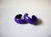 Retro Bright Purple Hoop Earrings 73020