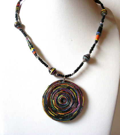 African Fair Trade Beads Necklace 80120