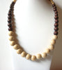 African Organic Wood Necklace 80120