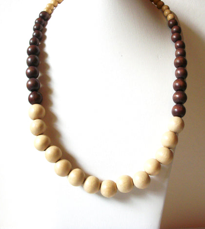 African Organic Wood Necklace 80120