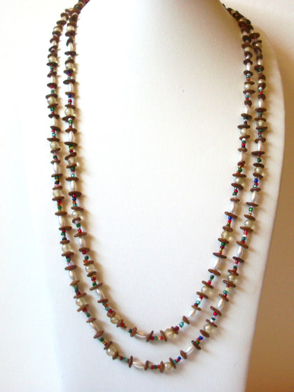 Vintage Tortoiseshell Pearl Necklace 80220