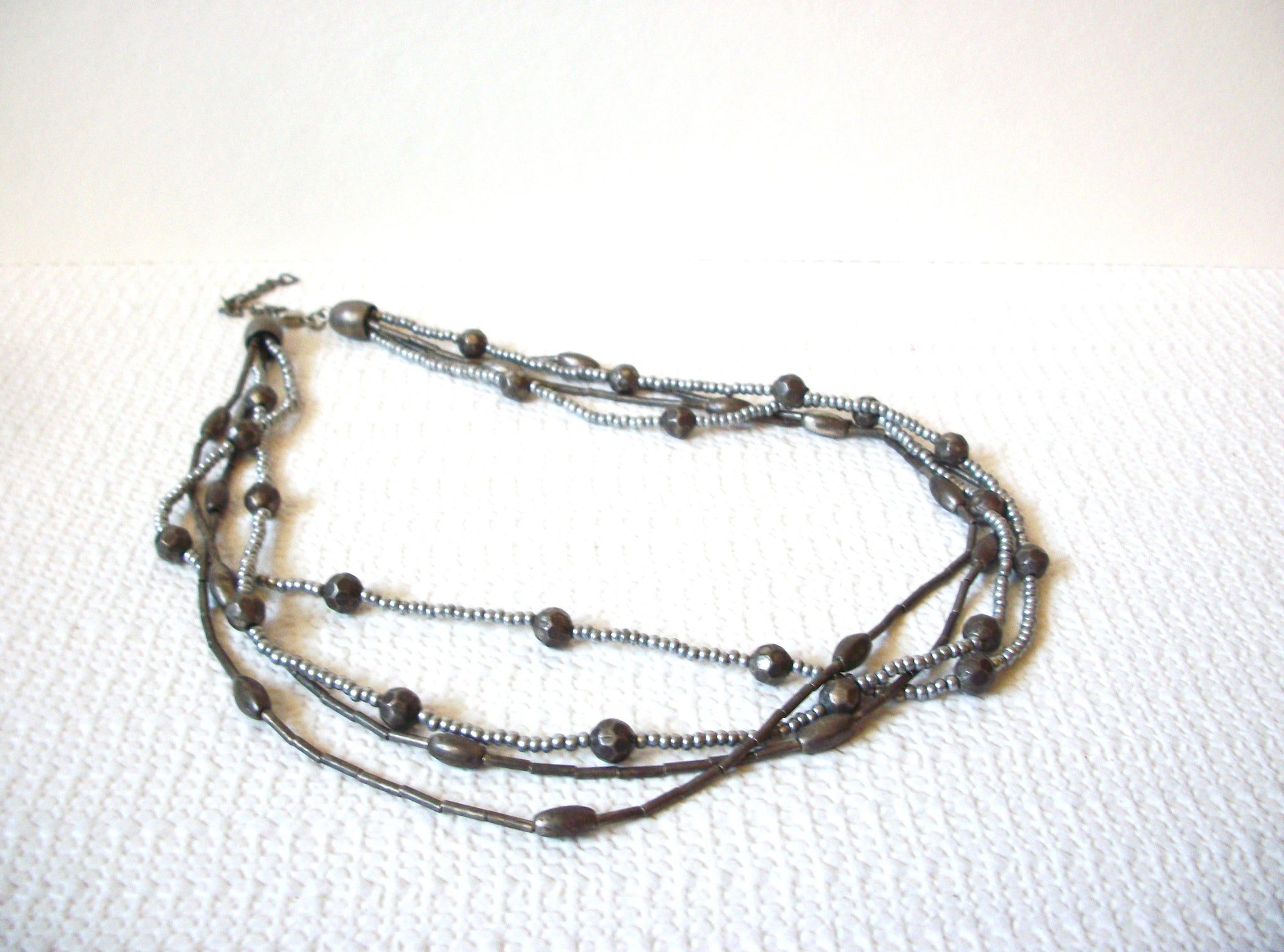 Retro Metal Silver Necklace 80220