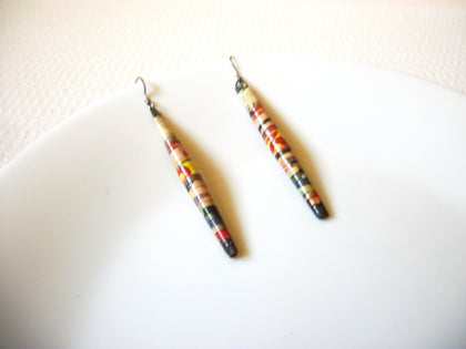 African Long Paper Beads Earrings 80220