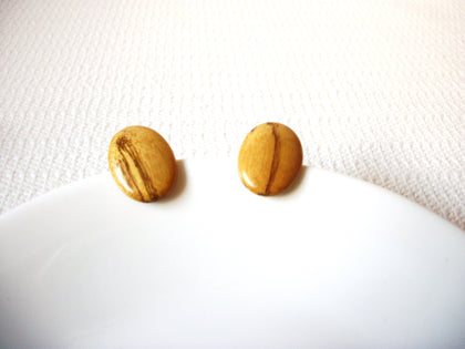 Oval Wood Earrings 80220
