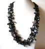 Vintage Chunky Glass Shell Necklace 80220