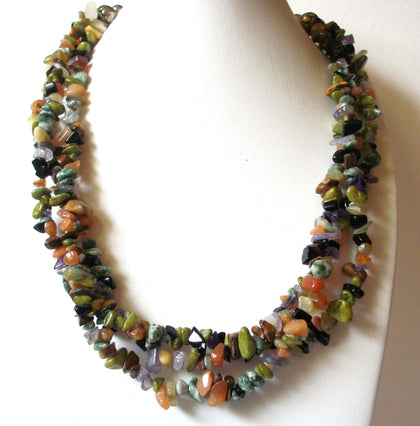 Southwestern Semi Precious Stones Necklace 80220