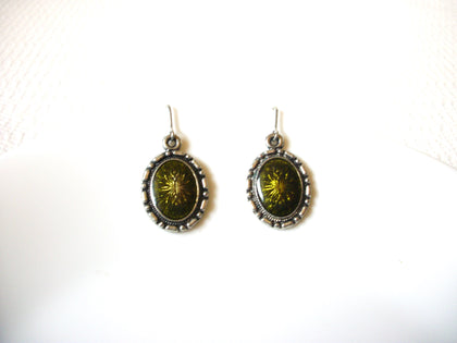Retro Olive Green Earrings 80320