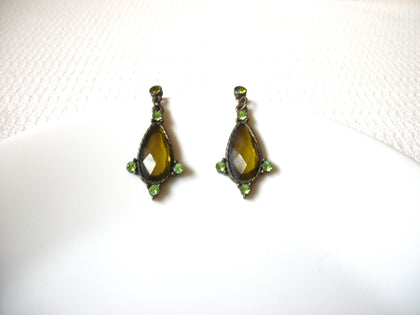 Victorian Glass Rhinestone Earrings 80320