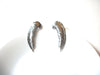 Retro Brushed Feather Earrings 80320