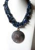 Vintage Stone Glass Necklace 80420