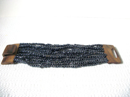 Vintage Hematite Wide Bracelet 80420
