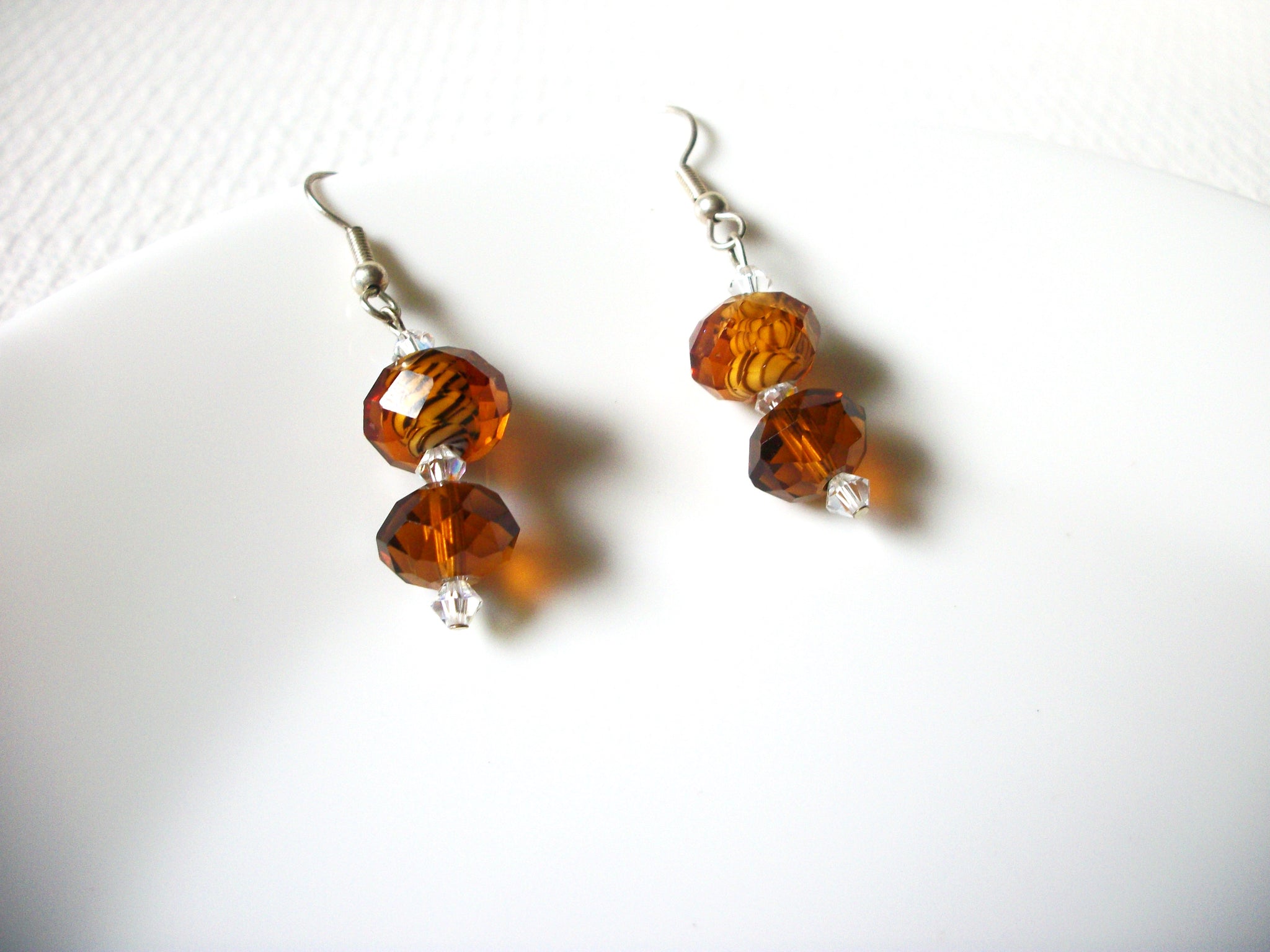 Amber Glass Earrings 80420