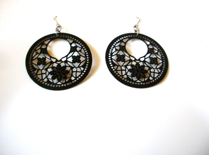 Retro Spanish Black Flower Earrings 80420