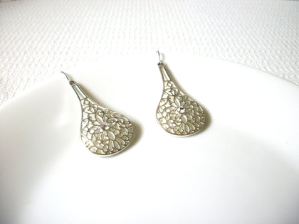 Retro Silver Rhinestone Earrings 80420
