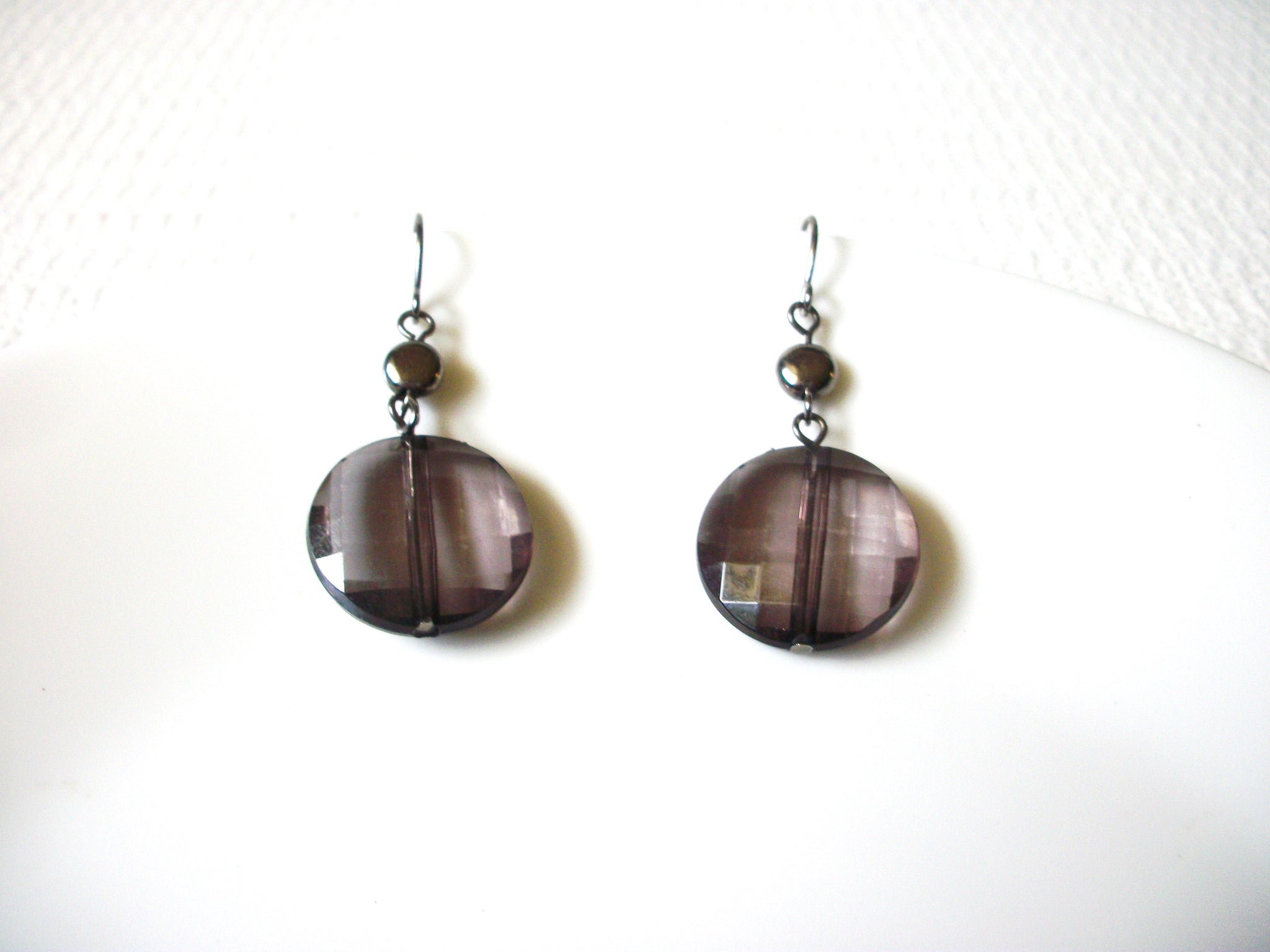 Vintage Plum Earrings 80420