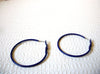 Retro Purple Hoop Earrings 80420