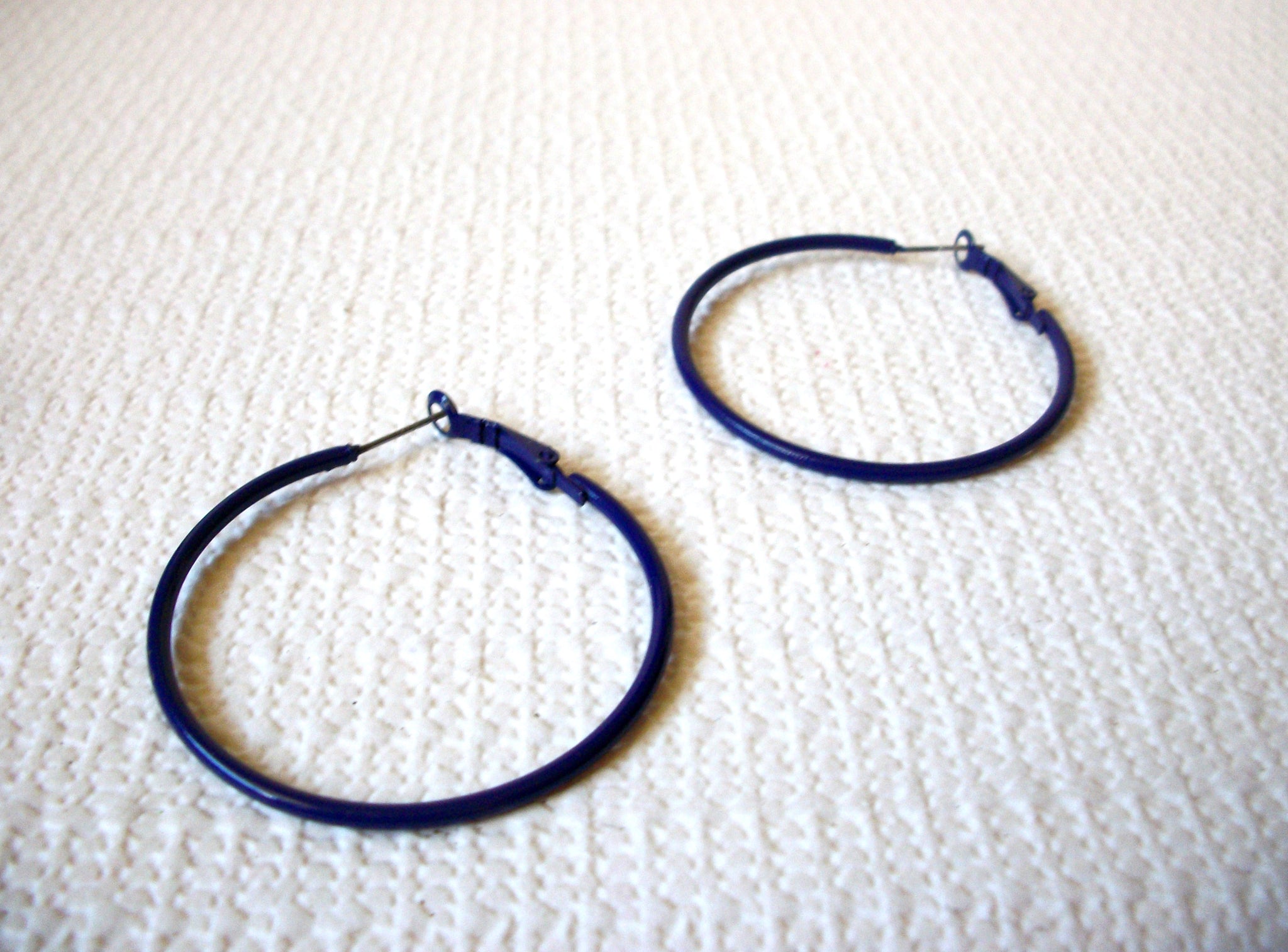 Retro Purple Hoop Earrings 80420