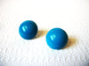 Retro Blue Button Dome Earrings 80420