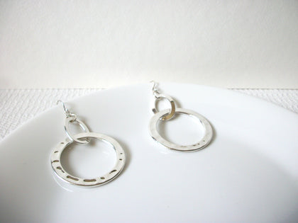 Retro Silver Toned Earrings 80520
