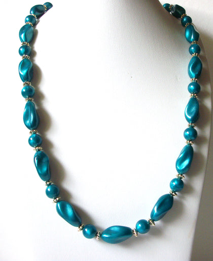 Vintage Teal Green Necklace 80520