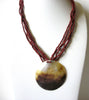 Vintage Paua Abalone Necklace 80520
