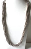 Retro Silver Toned Coil Necklace 80620