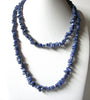 Vintage Blue Stone Chips Necklace 80620