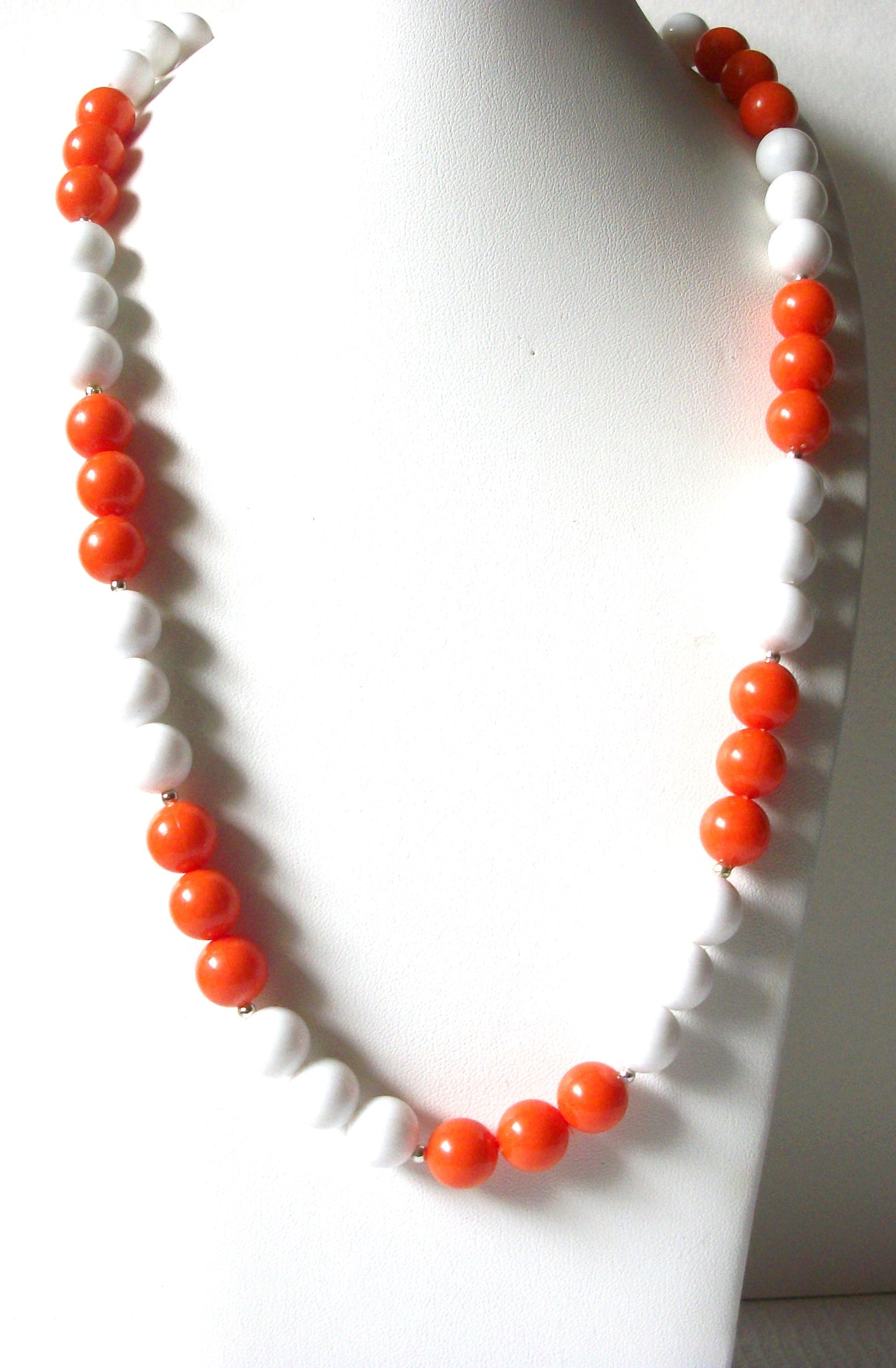 Retro White Orange Necklace 80520