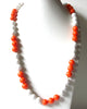 Retro White Orange Necklace 80520