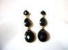 Retro Gold Black Earrings 80620