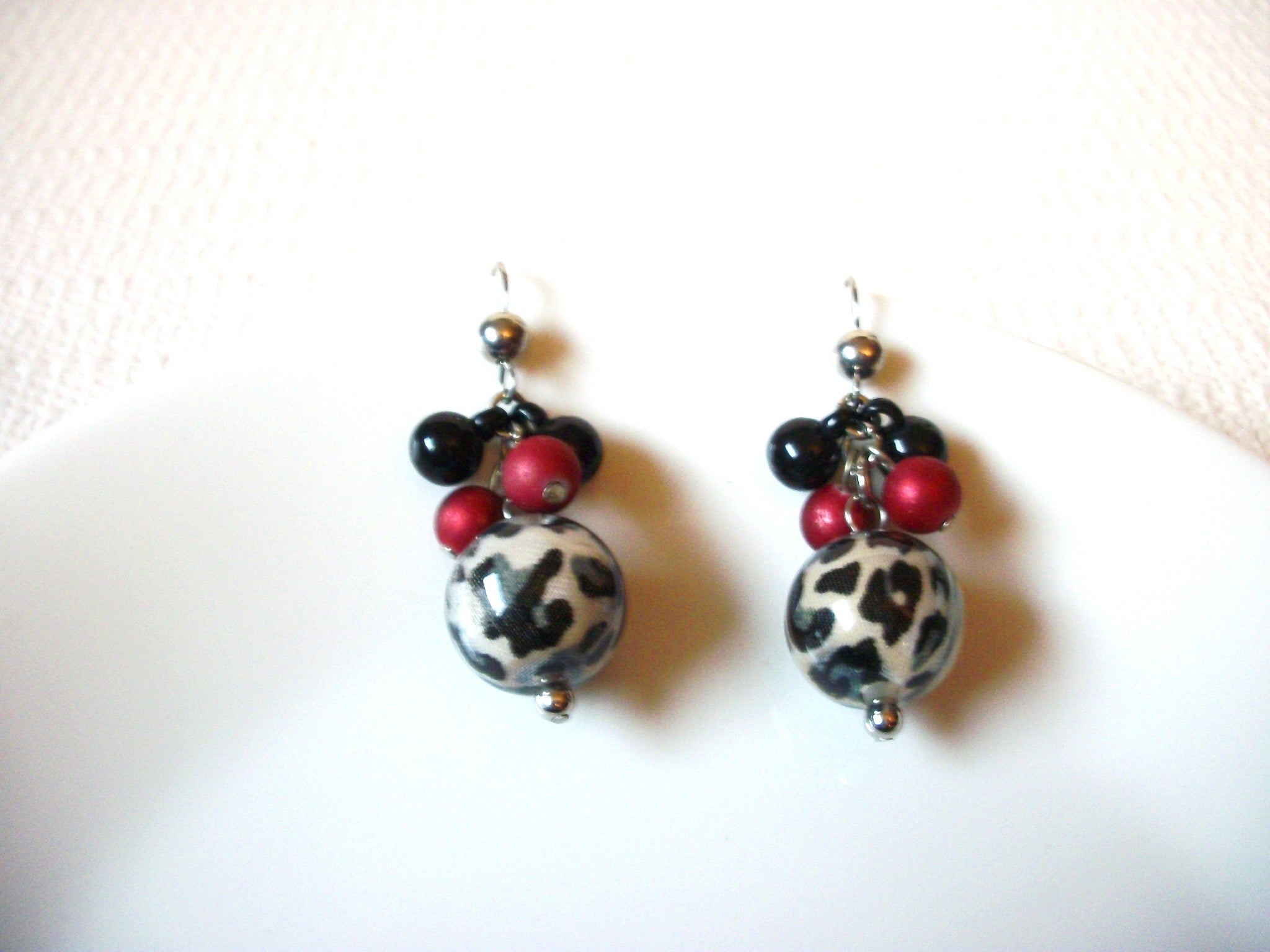 Retro Animal Print Earrings 80620