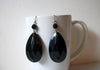 Retro Chunky Black Dangle Earrings 80720