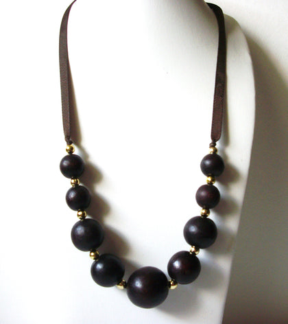 Bohemian M&S Wooden Beads Necklace 80720