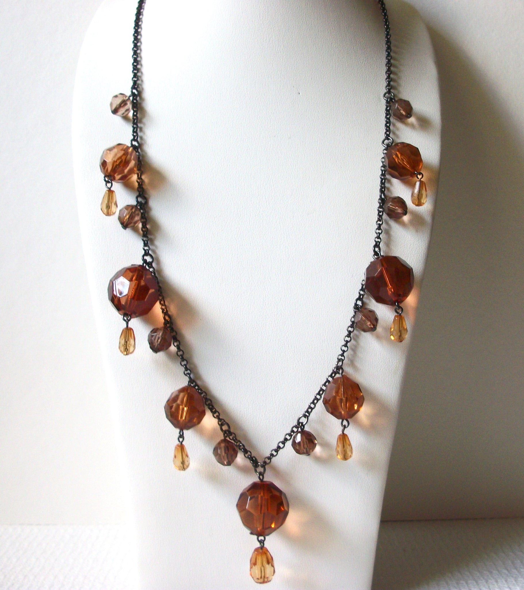 Retro Faceted Acrylic Beads Chandelier Necklace 80720