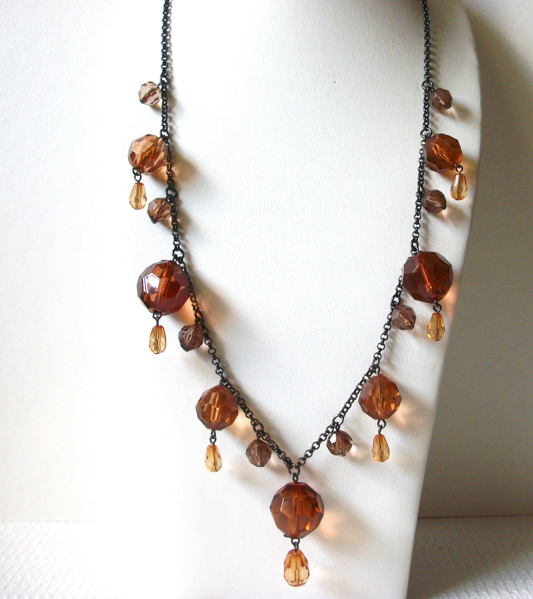 Retro Faceted Acrylic Beads Chandelier Necklace 80720