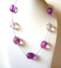 Retro Pink Purple Necklace 80820