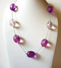 Retro Pink Purple Necklace 80820