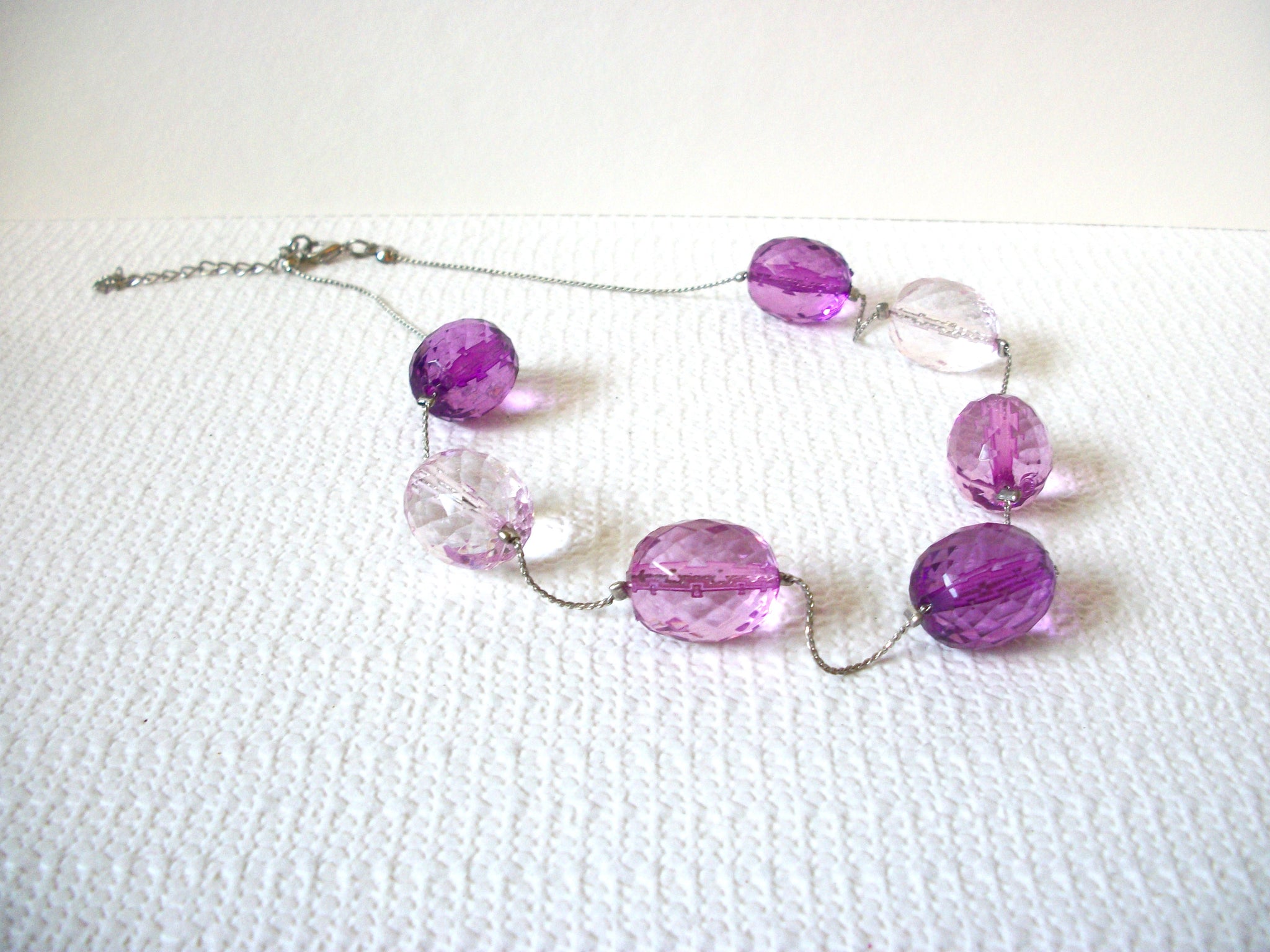 Retro Pink Purple Necklace 80820