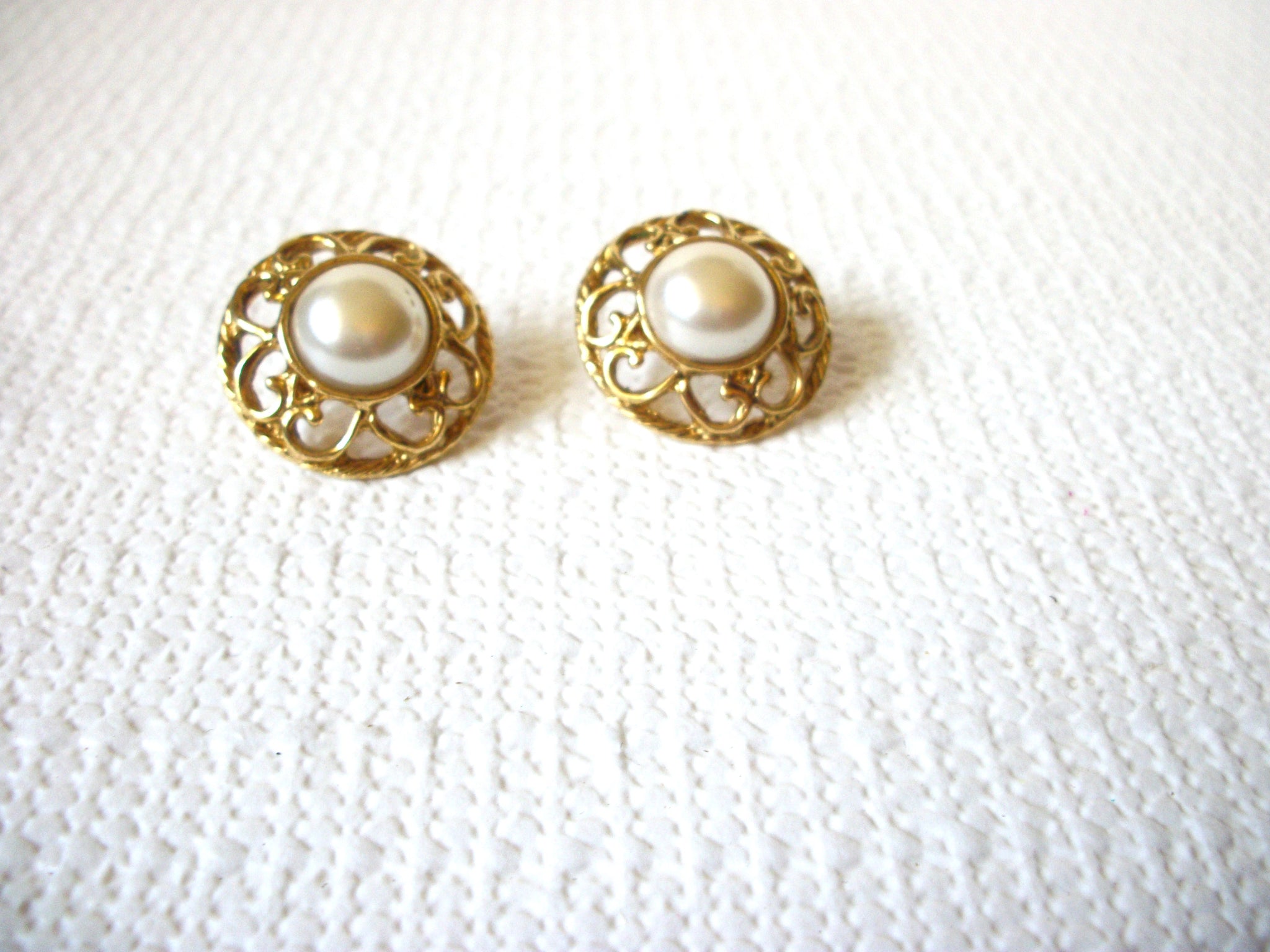 Vintage Faux Pearl Earrings 80820