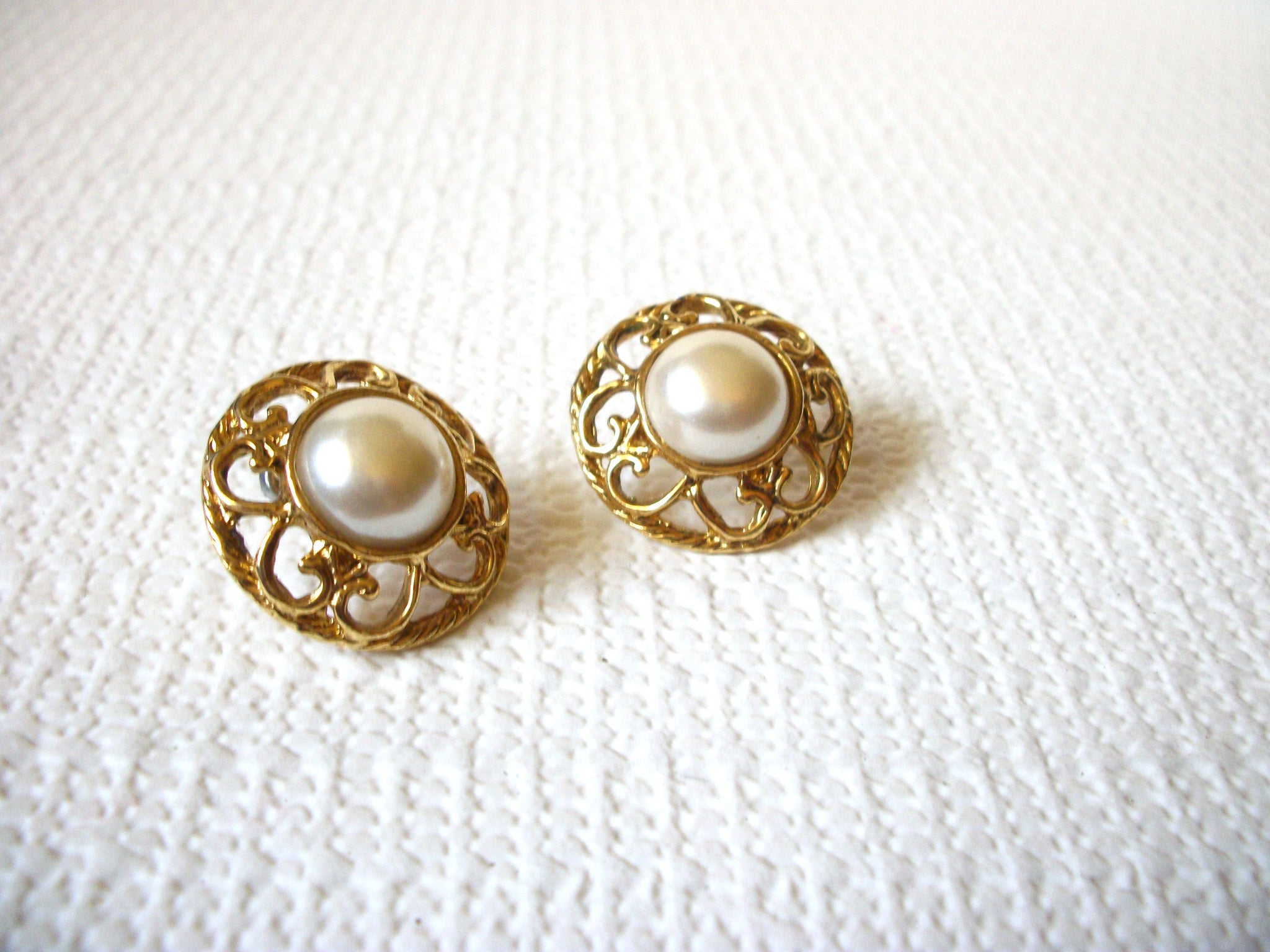 Vintage Faux Pearl Earrings 80820