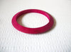 Retro Large Fuchsia Pink Wood Bangle 80920