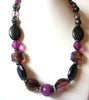 Retro Black Purple Necklace 80820