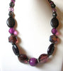 Retro Black Purple Necklace 80820