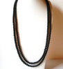 Vintage Long Black Necklace 80920