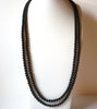 Vintage Long Black Necklace 80920