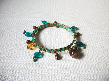 Retro Dangling Glass Beads Bangle Bracelet 81020