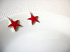 Retro Red Star Earrings 80920