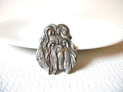 Pewter Dog Brooch Pin 80920