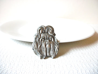 Pewter Dog Brooch Pin 80920